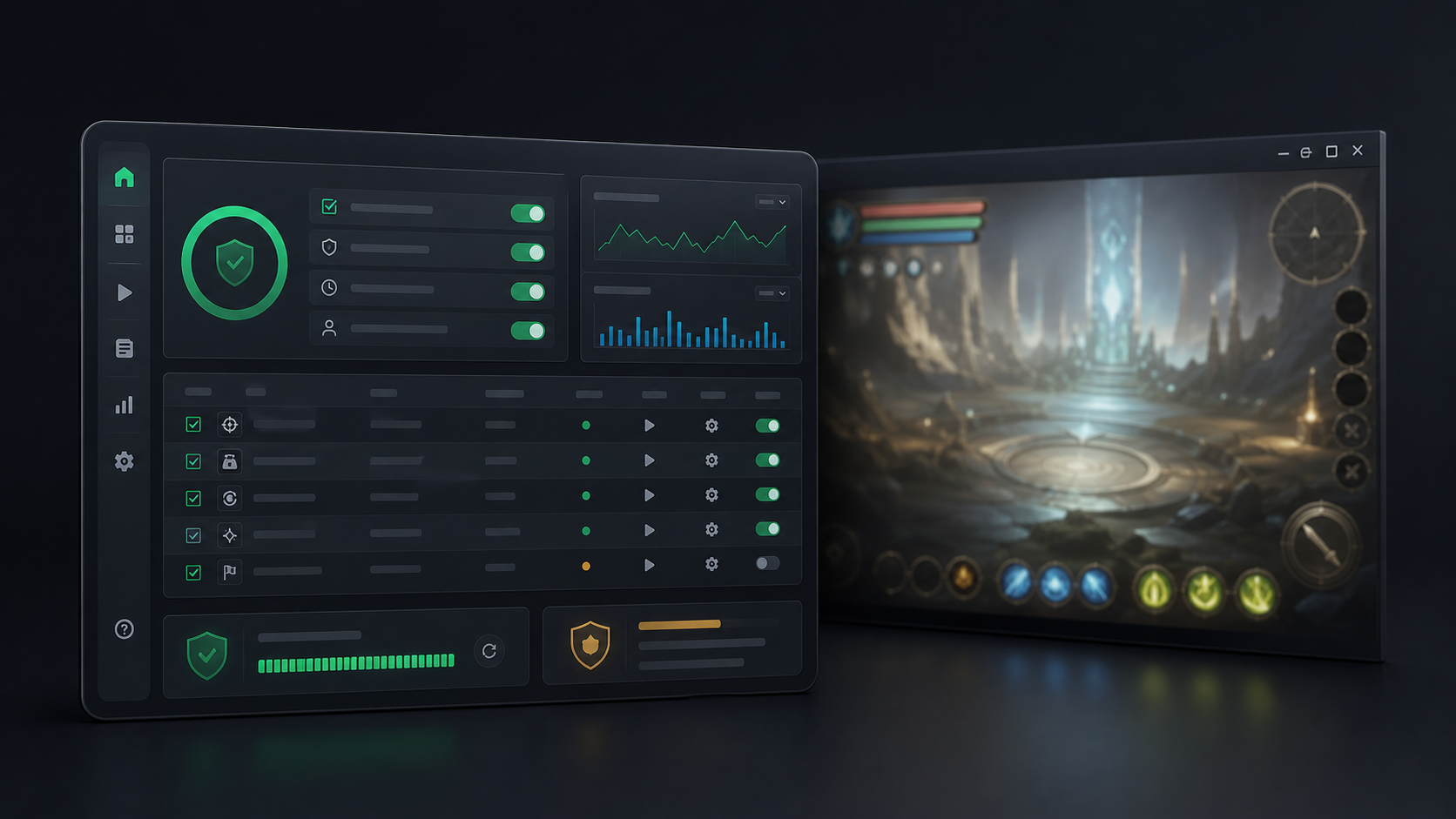Modern Peraphite desktop automation interface preview